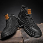 MEN'S RETRO THICK-SOLED SPORTS LACE-UP BOOTS 25792879S