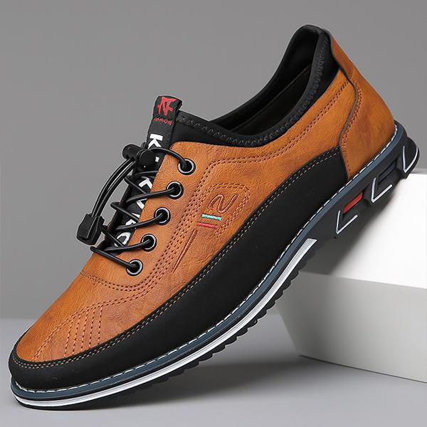 MEN'S CASUAL CONTRAST COLOR EMBROIDERY CASUAL SHOES 26654633S