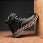 MEN'S RETRO LACE UP CASUAL BOOTS 09567829YL