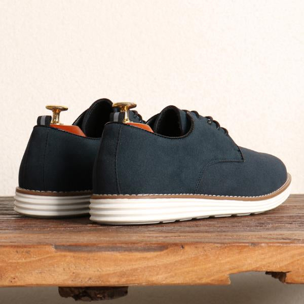 MEN'S RETRO SUEDE LACE-UP LOW-TOP SNEAKERS 54144574S