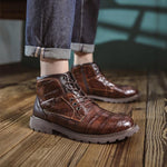 MEN'S RETRO CASUAL LACE UP BOOTS 61149458YL