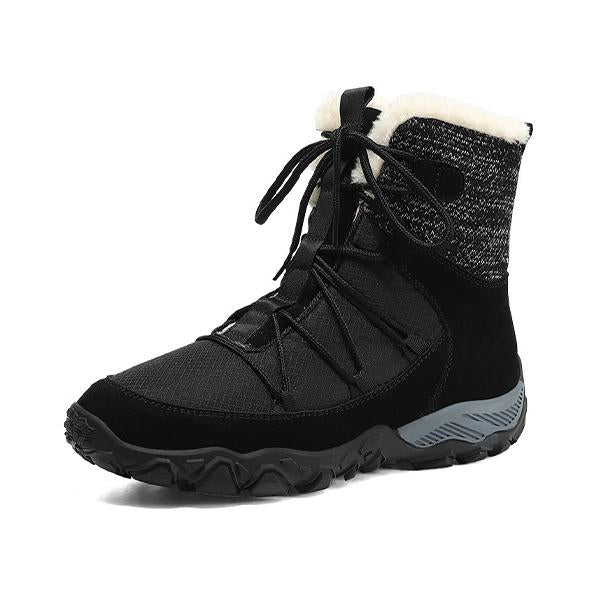 MEN'S WATERPROOF SNOW BOOTS WARM LINED FAUX FUR INSULATED NON SLIP HIKING BOOTS 94835030YL