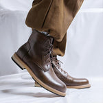 MEN'S STYLISH RETRO LACE-UP BOOTS 95209738S