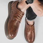 MEN'S LACE UP RETRO CASUAL LEATHER SHOES 79993867YL