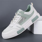 MEN'S LACE-UP BREATHABLE CASUAL MESH SHOES 46790097YL