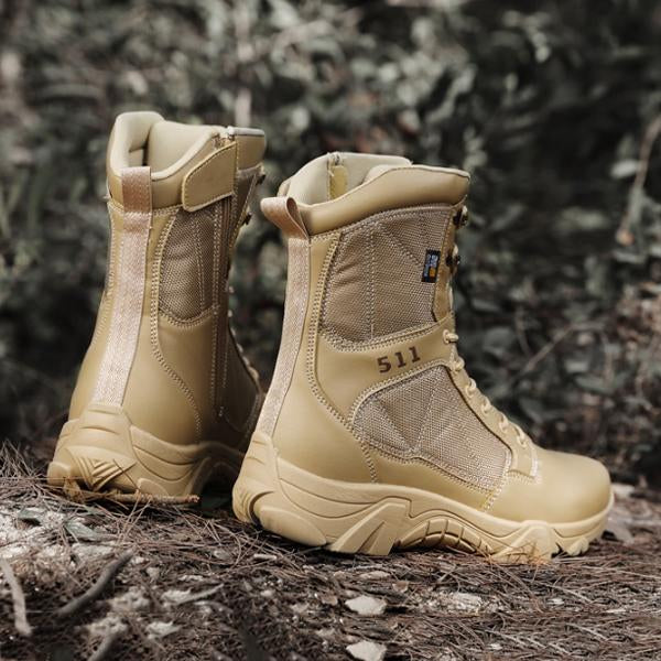 MEN'S CASUAL SIDE ZIPPER WATERPROOF OUTDOOR BOOTS 24754039S