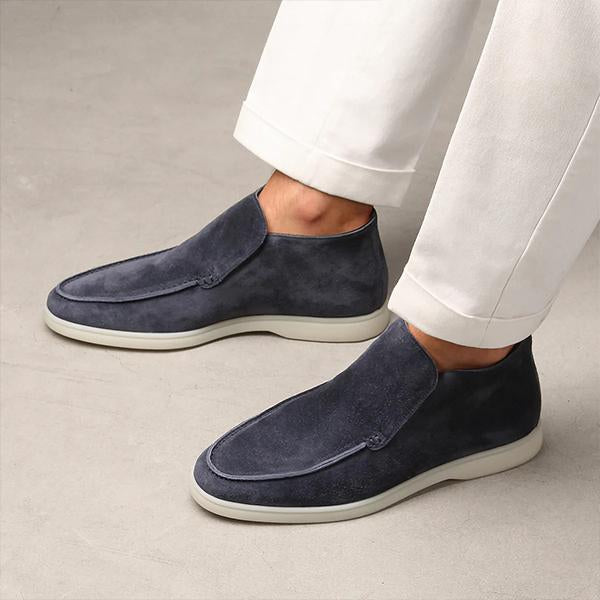 MEN'S CASUAL LIGHTWEIGHT FLAT SUEDE LOAFERS 86131946S