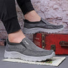 MEN'S DISTRESSED SLIP-ON ELASTIC CANVAS SHOES 76195979S