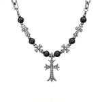 MEN'S CROSS PENDANT TITANIUM STEEL NECKLACE 71294258YL