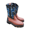 MEN'S CONTRASTING RETRO COWBOY BOOTS 22132562YL