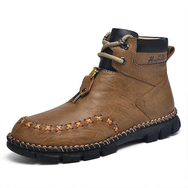 MEN'S CASUAL LACE-UP THICK SOLE WORK BOOTS 48635193S