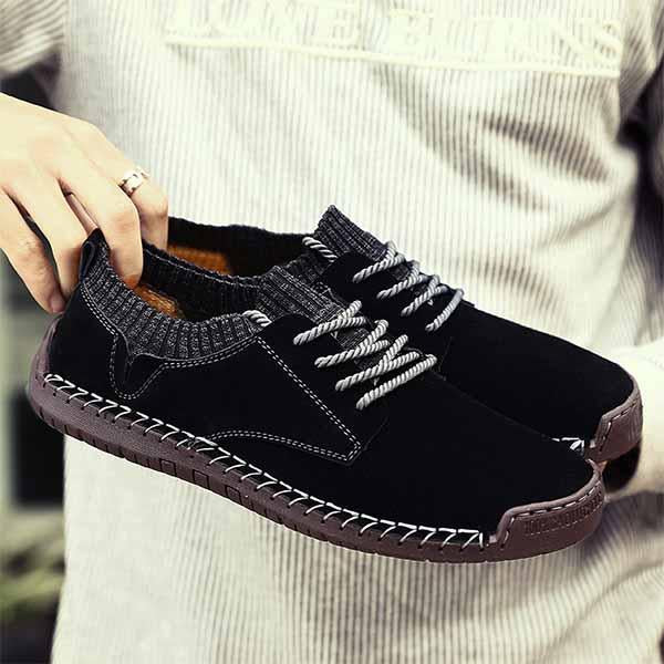 MEN'S LACE UP CASUAL LEATHER SHOES 24914376YL