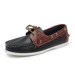 MEN'S CASUAL LACE-UP CONTRAST COLOR BOAT SHOES 65161175S