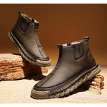 MEN'S RETRO SIDE ZIPPER WORKWEAR BOOTS 23901290YL