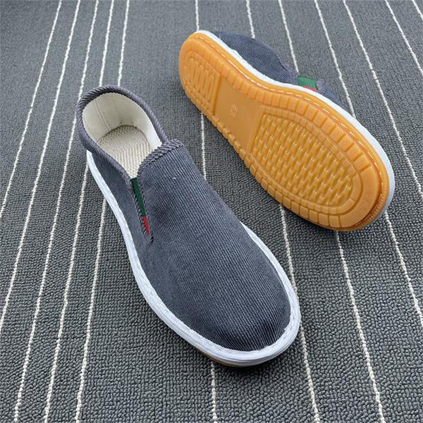 MEN'S ELASTIC CASUAL CORDUROY UPPER SOFT SOLE CASUAL SHOES 46190212YL