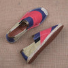 MEN'S LINEN CONTRAST COLOR CASUAL ESPADRILLES 16531277S