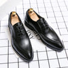 MEN'S BROGUE CARVED BUSINESS CASUAL SHOES 01574401S