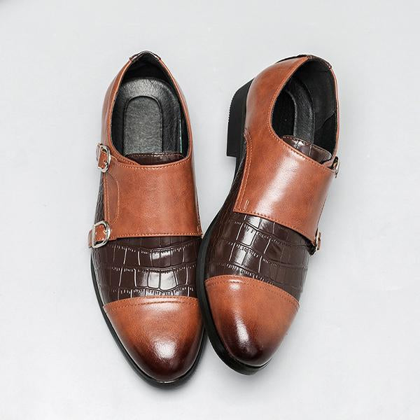 MEN'S RETRO FORMAL LEATHER SHOES 67908342YL