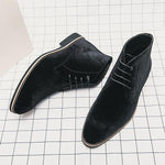 MEN'S BUSINESS CASUAL POINTED TOE LACE-UP CHUKKA BOOTS 34211592S