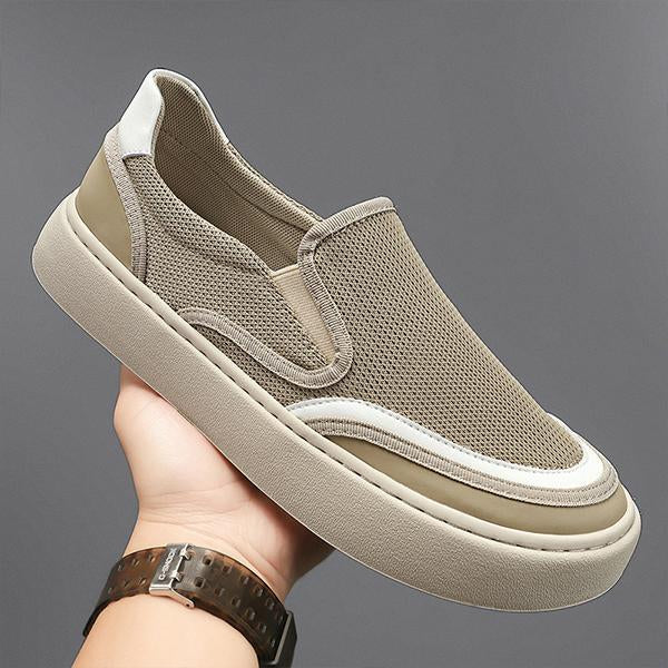 MEN'S MESH THICK-SOLED CASUAL SLIP-ON SHOES 47681125S