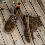 MEN'S RETRO SUEDE CASUAL DESERT LACE-UP BOOTS 60327911S