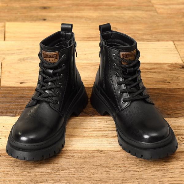 MEN'S OUTDOOR TENDON SOLE FASHION LACE-UP BOOTS 55600805S