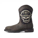 MEN'S RETRO THICK-SOLED SKULL EMBROIDERED KNIGHT BOOTS 35225498S