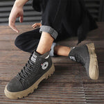 MEN'S STYLISH HIGH TOP THICK SOLE WORK STYLE SHOES 52378074S