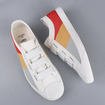 MEN'S CASUAL CONTRAST COLOR SLIP-ON CANVAS SHOES 76427249S