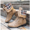 MEN'S RETRO LACE UP LEATHER BOOTS 00012800YL