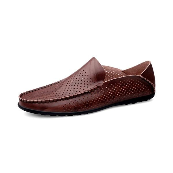 MEN'S HAND-SEWN HOLLOW SLIP-ON SHOES 93545992S