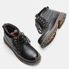 MEN'S RETRO SOLID COLOR LACE UP BOOTS 63952553YL