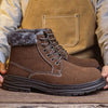 MEN'S CASUAL NUBUCK LEATHER LACE UP SNOW BOOTS 06750489S