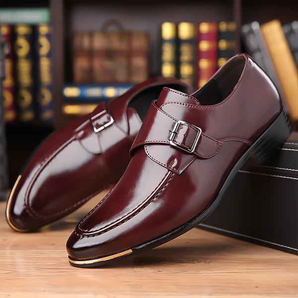 MEN'S CASUAL BELT BUCKLE BUSINESS DRESS SHOES 89502071S