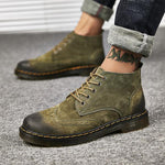 MEN'S CASUAL NUBUCK LEATHER LACE UP BOOTS 64191329S