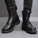 MEN'S STYLISH STEEL TOE HIGH TOP COMBAT BOOTS 41847628S