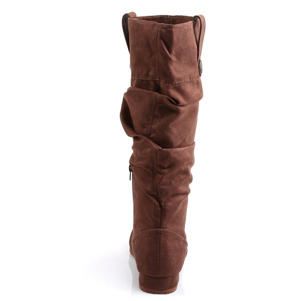 MEN'S CASUAL ROUND TOE FLAT KNEE-HIGH BOOTS 69822606S