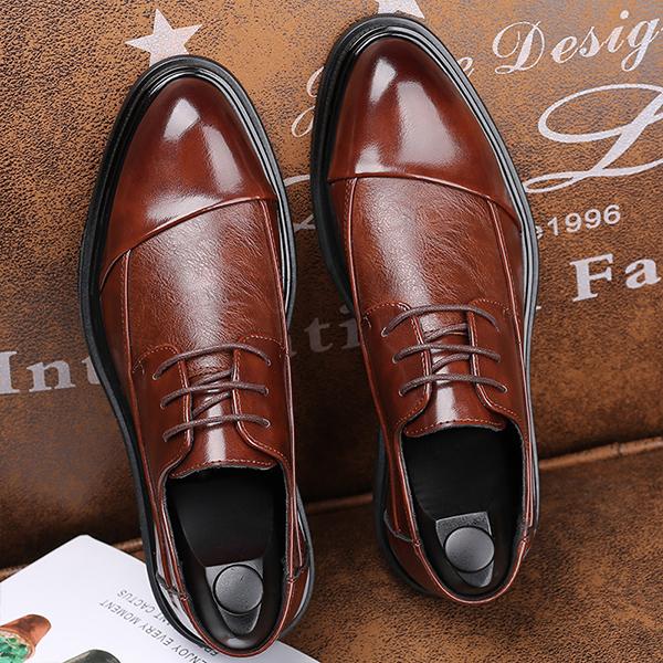 MEN'S RETRO LACE-UP CASUAL WEDDING SHOES 88070022S