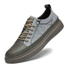 MEN'S STYLISH CASUAL LACE-UP LEATHER SNEAKERS 63440216S