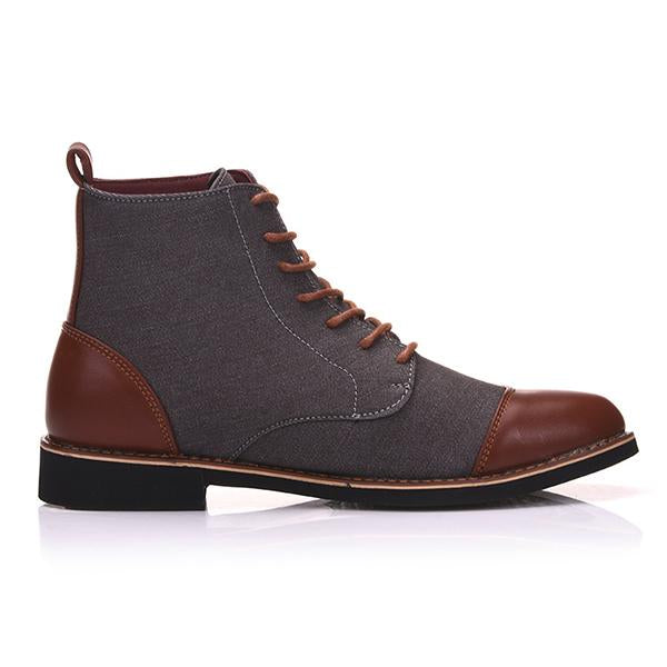 MEN'S CASUAL PATCHWORK CHUKKA BOOTS 18005540S