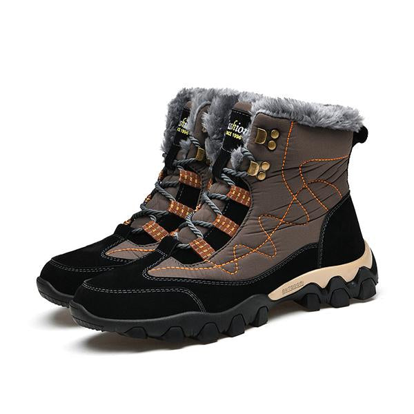 MEN'S COLD RESISTANT AND WARM LACE UP BOOTS 82173870YL