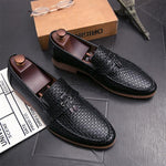 MEN'S PLAID CASUAL LEATHER SHOES 79452378YL