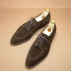 MEN'S LACE UP CASUAL FROSTED LEATHER SHOES 82722991YL