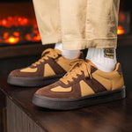 MEN'S RETRO CONTRAST COLOR GERMAN ARMY TRAINERS 89287999S