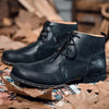 MEN'S CASUAL ROUND TOE ANKLE LACE-UP BOOTS 59536548S