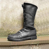 MEN'S RETRO FRONT LACE-UP FLAT MID-CALF BOOTS 47136729S