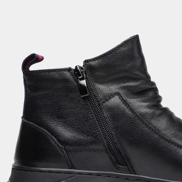 MEN'S CASUAL CONVENIENT SIDE ZIPPER ANKLE BOOTS 68818334S