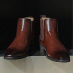 MEN'S STYLISH BUSINESS SQUARE TOE CHELSEA BOOTS 56183596S