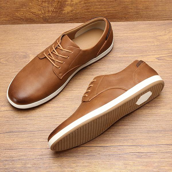 MEN'S BUSINESS STITCHING CASUAL LACE-UP SNEAKERS 32105088S