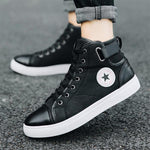 MEN'S DAILY HIGH-TOP CASUAL CANVAS SHOES 38076484S